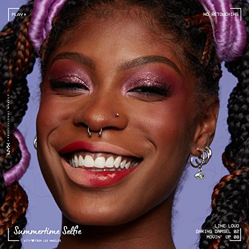 NYX PROFESSIONAL MAKEUP Line Loud Lip Liner, Longwear and Pigmented Lip Pencil with Jojoba Oil and Vitamin E - Movin' Up (Bright Pink Peach)