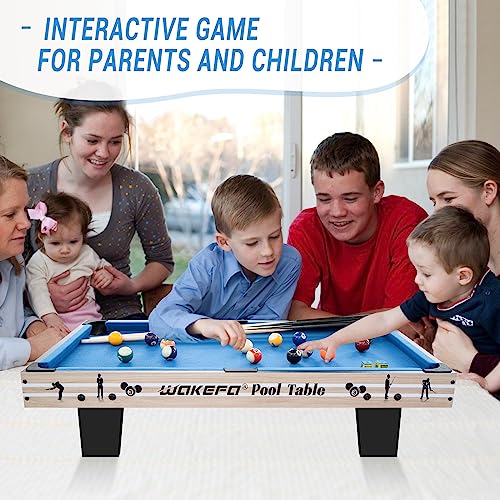 Mini Pool Table Top Games: 36-Inch Tabletop Billiards Table Set with 16 Pool Balls, 2 Cues, 1 Triangle Rack, 2 Chalks and 1 Table Brush, Portable Pool Games for Kids, Children,Dog,Cat,Pet, Family Game