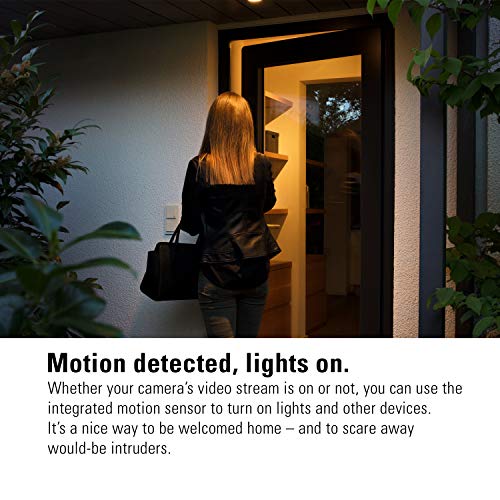 Eve Cam - Apple HomeKit Smart Home Secure Indoor Camera with Motion Sensor, Microphone, Speaker and Night Vision, App Compatibility, iPhone/iPad/Apple Watch Notifications