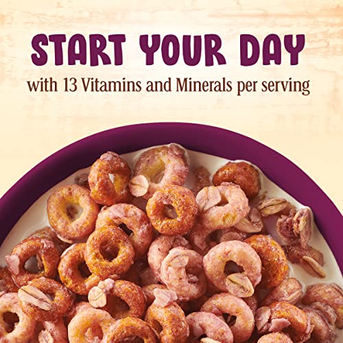 Cheerios Oat Crunch Berry Oat Breakfast Cereal, Family Size, 24 oz