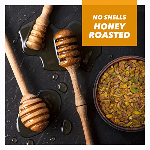 Wonderful Pistachios, No Shells, Honey Roasted Nuts, 11oz Resealable Bag