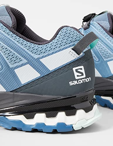 Salomon XA PRO 3D v8 Trail Running Shoes for Women, Ashley Blue/Ebony/Opal Blue, 8