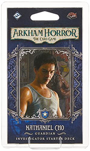 Arkham Horror The Card Game Nathaniel Cho Starter Deck | Horror Game | Mystery Game | Cooperative Card Game | Ages 14+ | 1-2 Players | Average Playtime 1-2 Hours | Made by Fantasy Flight Games
