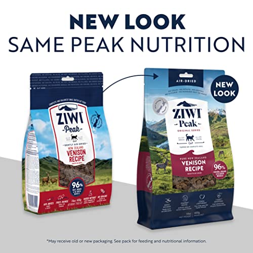 ZIWI Peak Air-Dried Cat Food – All Natural, High Protein, Grain Free and Limited Ingredient with Superfoods (Venison, 14 oz)