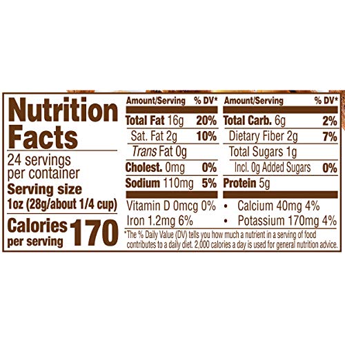 Fisher Snack Deluxe Mixed Nuts, 24 Ounces, Cashews, Almonds, Pecans, Brazil Nuts