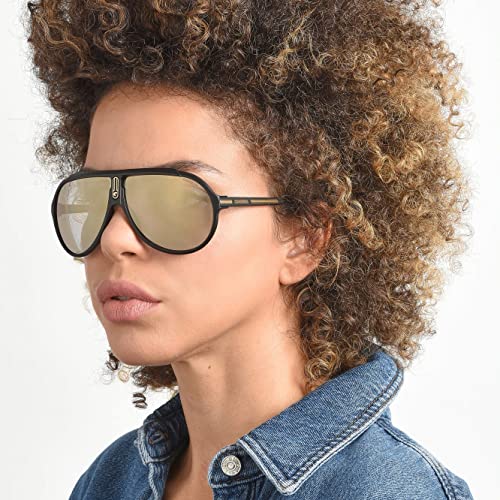 Carrera Unisex Sunglass Style Endurance65/N Pilot, Matte Black/Grey Gold Mirrored, 63mm, 10mm