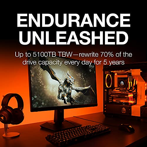 Seagate FireCuda 530 500GB Solid State Drive - M.2 PCIe Gen4 ×4 NVMe 1.4, speeds up to 7300 MB/s, Compatible PS5 Internal SSD, 3D TLC NAND, 1275 TBW, 1.8M MTBF, 3yr Rescue Services (ZP500GM3A013)