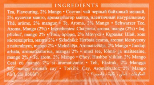 Ahmad Tea Mango Magic Black Tea, 20-Count Boxes (Pack of 6)