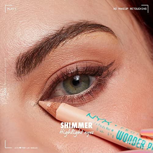 NYX PROFESSIONAL MAKEUP Wonder Pencil, Multi-Use Micro Highlighter and Concealer Stick - Light