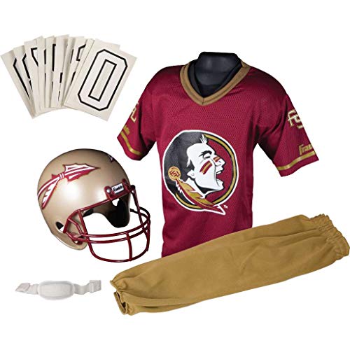 Franklin Sports NCAA Florida State Seminoles Kids College Football Uniform Set - Youth Uniform Set - Includes Jersey, Helmet, Pants - Youth Medium