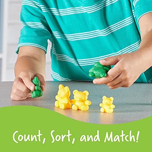 Learning Resources Three Bear Family Counters - 96 Pieces. Ages 3+ Preschool Learning Toys, Counting Toys for Toddler, Social Emotional Learning Toys, Therapy Tool