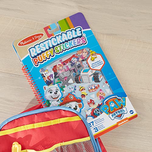 Melissa and Doug PAW Patrol Restickable Puffy Stickers 3-Pack – Adventure Bay, Jake’s Mountain, Jungle - PAW Patrol-Themed Resuable Sticker Activity Sets For Kids