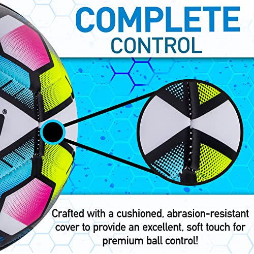 Franklin Sports Futsal Ball - Low Bounce Futsal and Indoor Soccer Training Ball - Heavy Indoor + Outdoor Futsal Ball - Official Size - Size 4