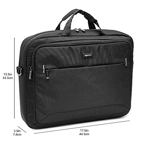 Amazon Basics 17.3-Inch Laptop Case Bag, Fits Dell, HP, ASUS, Lenovo, MacBook Pro and more, Black