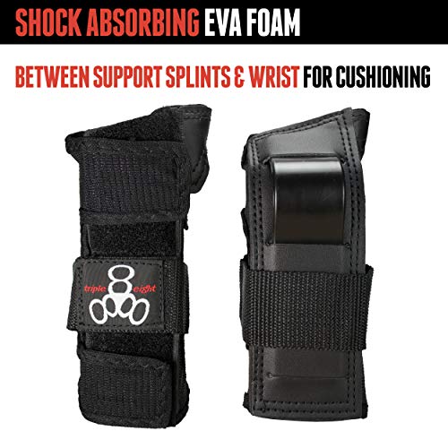 Triple 8 Saver Series Wristsavers (Black, Junior)