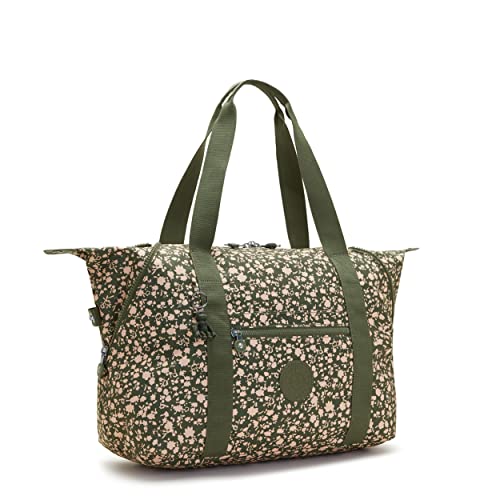 Kipling Women's Art Medium Tote Bag, Lightweight Large Weekender, Travel Handbag, Fresh Floral