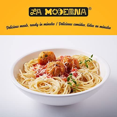 La Moderna Spaghetti Pasta, Noodles, Durum Wheat, Protein, Fiber, Vitamins, 7 Oz, Pack of 20
