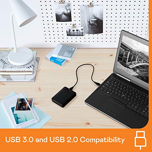 WD 4TB Elements Portable HDD, External Hard Drive, USB 3.0 for PC and Mac, Plug and Play Ready - ‎WDBU6Y0040BBK-WESN