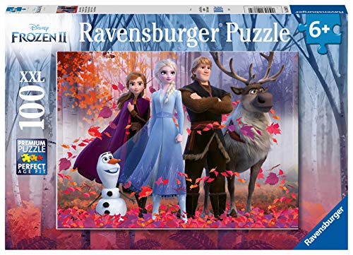 Ravensburger 12867 Disney Frozen 2 - Magic of the Forest - 100 Piece Jigsaw Puzzle for Kids - Every Piece is Unique - Pieces Fit Together Perfectly, Multi