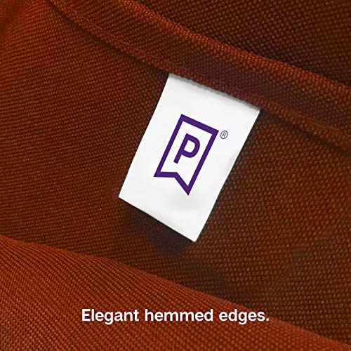 Gee Di Moda Rectangle Tablecloth | 90 x 132 Inch - Burnt Orange Rectangular Table Cloth for 6 Foot Table in Washable Polyester | Great for Buffet Table, Parties, Holiday Dinner, Wedding and Baby Shower