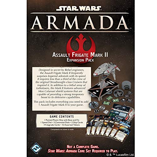Fantasy Flight Games Star Wars Armada Assault Frigate Mark II EXPANSION PACK | Miniatures Battle Game | Strategy Game for Adults and Teens | Ages 14+ | 2 Players | Avg. Playtime 2 Hours