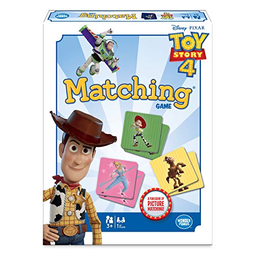 Toy Story 4 Matching Game by Wonder Forge | For Boys and Girls Age 3 to 5 | A Fun and Fast Memory Game for Kids | Woody, Jessie, Buzz Light-Year, and more