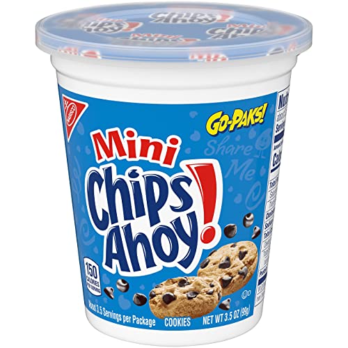 CHIPS AHOY! Mini Original Chocolate Chip Cookies, 12 Go-Paks