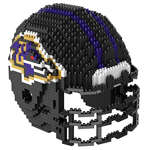 Baltimore Ravens NFL 3D BRXLZ Construction Toy Blocks Set - Helmet, 1378 pieces