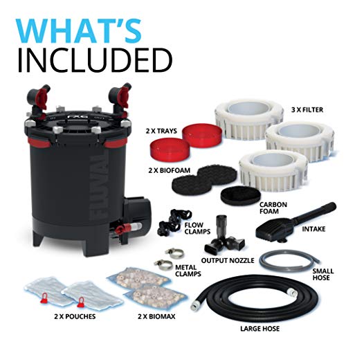 Fluval FX6 High Performance Aquarium Filter, Canister Filter for Aquariums up to 400 Gal.