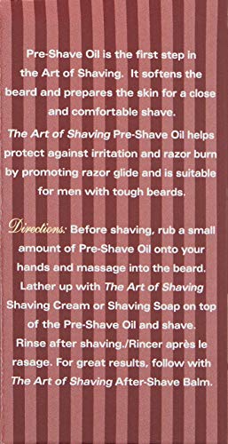 The Art of Shaving Pre Shave Beard Oil for Men, Protects Against Irritation and Razor Burn, Clinically Tested for Sensitive Skin, Sandalwood, 2 Fl Oz (Pack of 1)