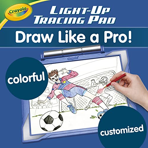 Crayola Light Up Tracing Pad - Blue, Drawing Projector for Kids, Kids Toys, Tracing Light Box, Gift for Boys and Girls, Ages 6+