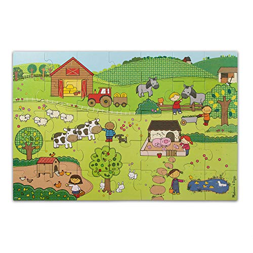 Melissa and Doug Natural Play Giant Floor Puzzle: On the Farm (35 Pieces)