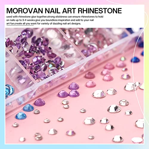 Morovan Dip Powder Nail Kit Starter - 18 Dip Powder Colors Green Blue Glitter Nail Dip Powder Kit with UV Lamp and Electric Nail Drill Dip Nails Powder Starter Kit for Nail Lovers DIY Nails Art Salon