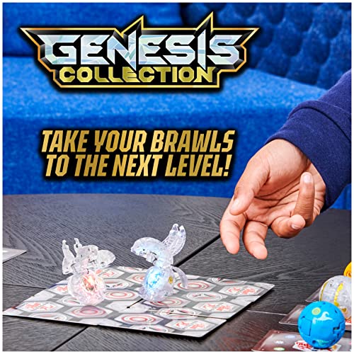 Bakugan Evolutions, Bakugan Genesis Collection Pack, 2 Light Up Bakugan Action Figures, 4 Exclusive Bakugan, 2 Nanogan, 8 Bakugan Cards and 4 BakuCores, Kids Toys for Boys Ages 6 and Up