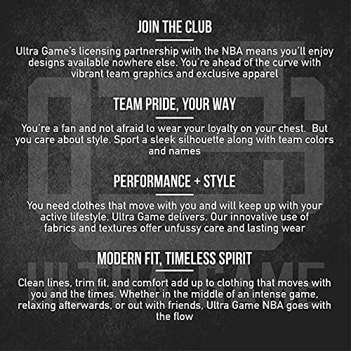 Ultra Game NBA Men's Fleece Midtown Pullover Sweatshirt