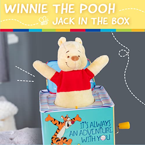 KIDS PREFERRED Disney Baby Winnie The Pooh Jack-in-The-Box - Musical Toy for Babies Multi ,6.5'