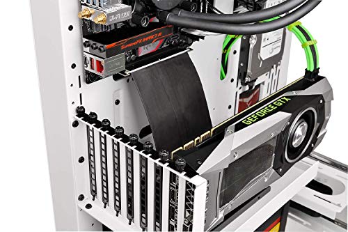 Thermaltake Core P3 ATX Tempered Glass Gaming Computer Case Chassis, Open Frame Panoramic Viewing, White Edition, CA-1G4-00M6WN-05, Snow