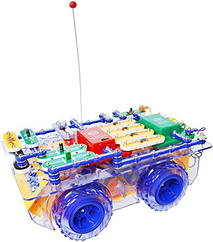 Snap Circuits R/C Snap Rover Electronics Exploration Kit | 23 Fun STEM Projects | 4-Color Project Manual | 30+ Snap Modules | Unlimited Fun,Black