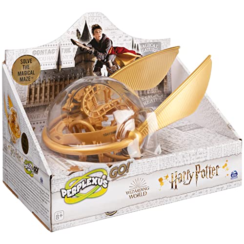 Spin Master Games Perplexus, Harry Potter Go 3D Gravity Maze Game Brain Teaser Fidget Sensory Toy Puzzle Ball, for Adults and Kids Ages 8 and up