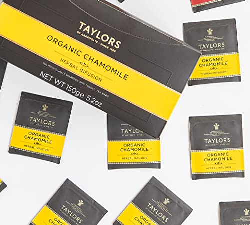 Taylors of Harrogate Organic Chamomile Herbal Tea, 100 Teabags