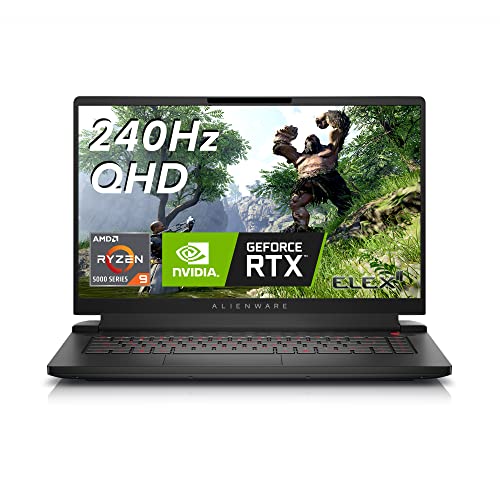 Alienware m15 R7 15.6' Gaming Laptop - QHD (2560x1440) 240Hz, AMD Ryzen 9 6900HX, 32GB DDR5, 1TB SSD, RTX 3070Ti, HDMI, Wifi, Webcam, Windows 11, 1-Year Premium + 6-Months Migrate Services - Black