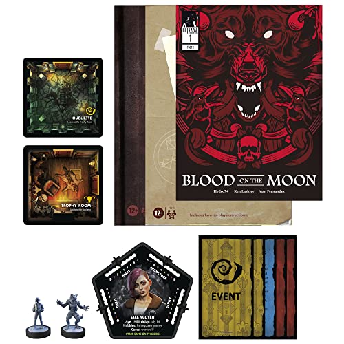 Hasbro Gaming Betrayal The Werewolf's Journey Blood on The Moon Tabletop Board Game Expansion, Ages 12+, Requires Betrayal at House on The Hill 3rd Edition to Play