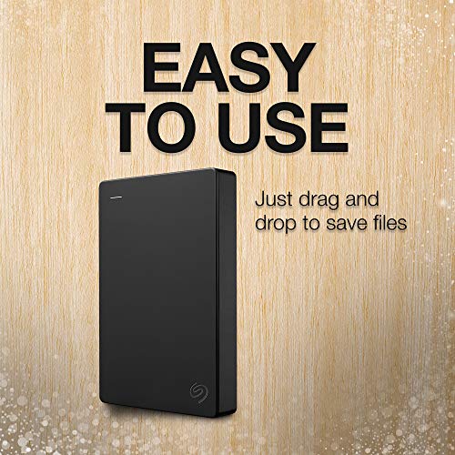 Seagate Portable 4TB External Hard Drive HDD – USB 3.0 for PC, Mac, Xbox, and PlayStation - 1-Year Rescue Service (STGX4000400)