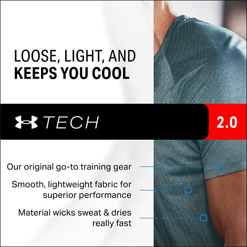 Under Armour Men's Tech 2.0 Novelty Short-Sleeve T-Shirt , Pitch Gray (012)/Black , XX-Large