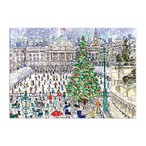 Michael Storrings 12 Days of Christmas Advent Calendar Puzzle, Includes 12 80-Piece Puzzles, 5” x 7” Each – Unique Holiday Jigsaw Puzzle Set with Thick, Sturdy Pieces