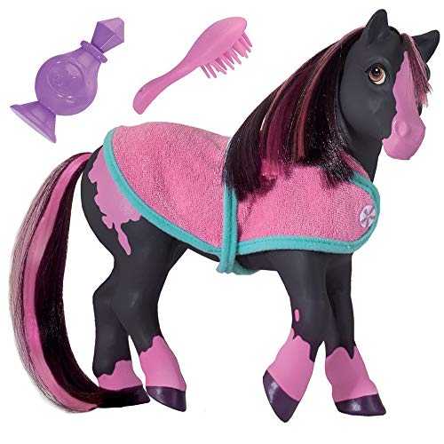 Breyer Horses Color Changing Bath Toy | Jasmine the Horse | Black / Pink with Surprise White | 7' x 7.5' | Toy | Ages 2+ | Model #7105