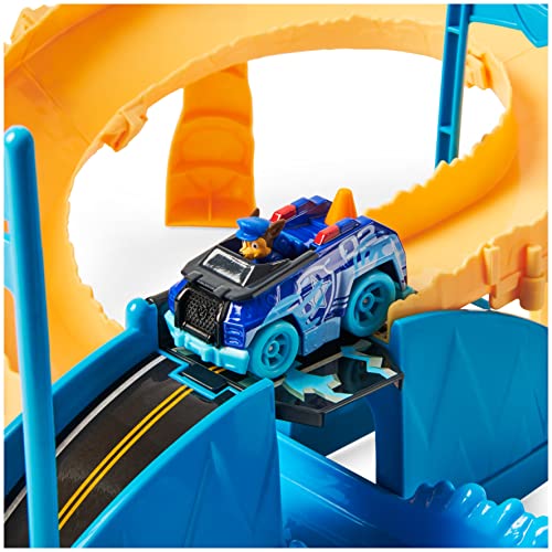 Paw Patrol, True Metal Chase Rescue Track Set with Exclusive Chase Die-Cast Vehicle, 1:55 Scale Kids Toys for Boys
