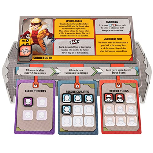 X-Men, Marvel United Board Game with Cards and Collectible Hero Villain Figurines Party Fun Movie Challenge, for Kids and Adults Aged 14 and up