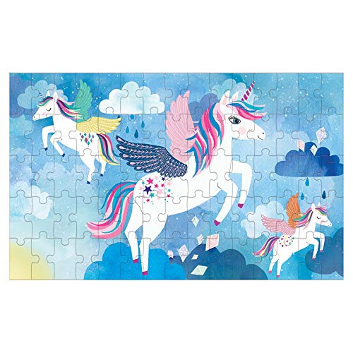 Unicorn Magic 75 Piece Lenticular Puzzle from Mudpuppy - Exciting and Innovative Jigsaw Puzzle for Kids, 17.75' x 11', Watch The Completed Puzzle Transform Before Your Eyes, Ages 5+