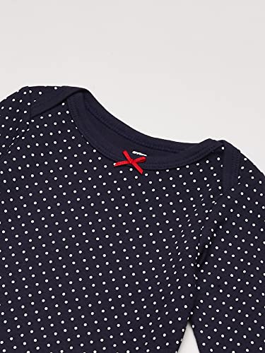 Hudson Baby Unisex Baby Cotton Long-Sleeve Bodysuits Apple, 6-9 Months